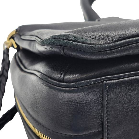 Celine Phoebe Triptyque Leather Shoulder Bag Satchel Black - New $3800 - Picture 4 of 15